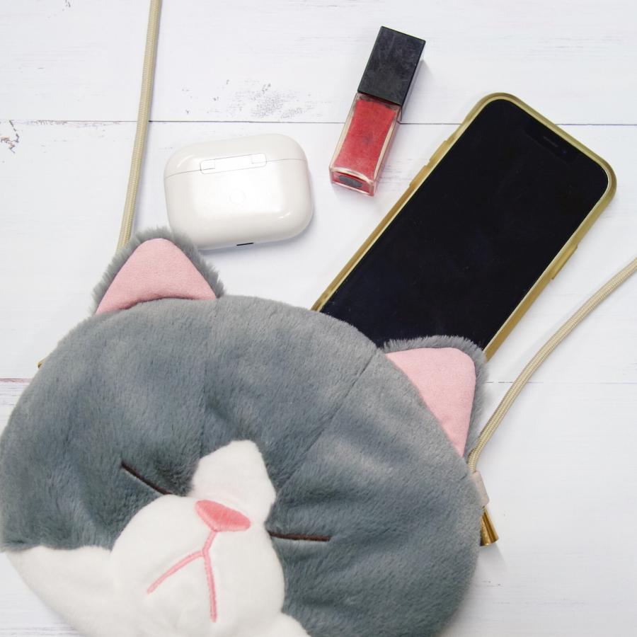 ぼうみたいなねこ フェイスポーチ 全3種 ポシェット 猫 ネコ ぼうみたいなねこ フェイスポーチ 全3種 ポシェット 猫 ネコ
