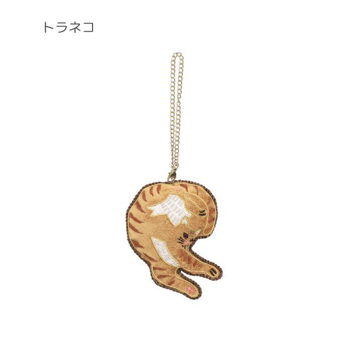 ザリ刺繍 キーチャーム チャウチャウ シュナウザー ダルメシアン
