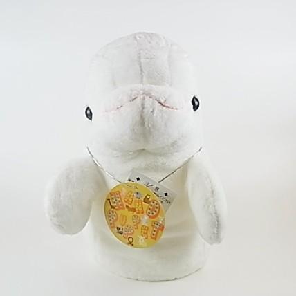 SALE ハンドパペット ベルーガ 飾れて遊べる のぬいぐるみ テイクオフ