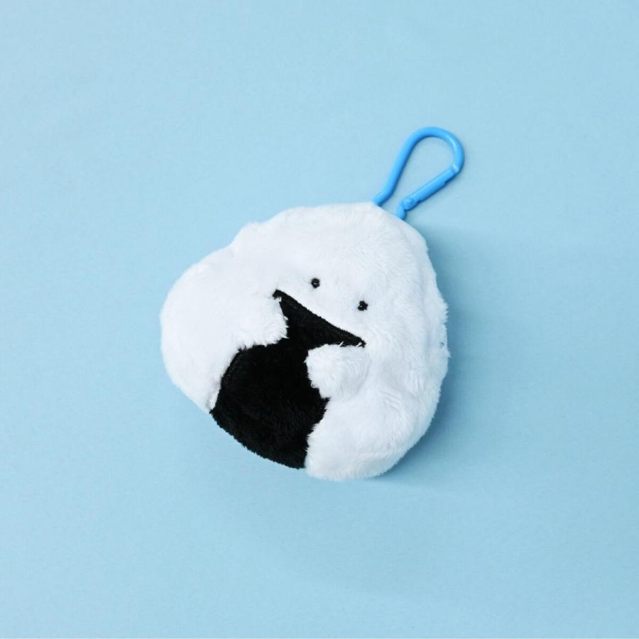 nqrse ぬいぐるみ マスコット ポーチ ぎゅっとおにぎりさん カラビナポーチ ぬいぐるみ マスコット おにぎり