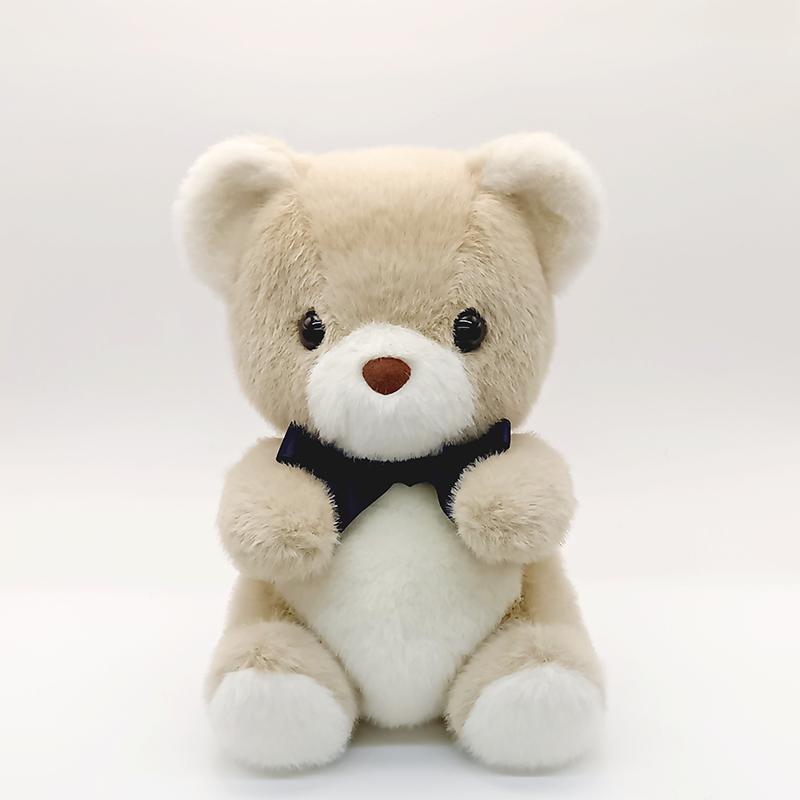 ベージュのクマのぬいぐるみ ふかふか マック ベージュ 新色 ぬいぐるみ クマ くま ラッキー