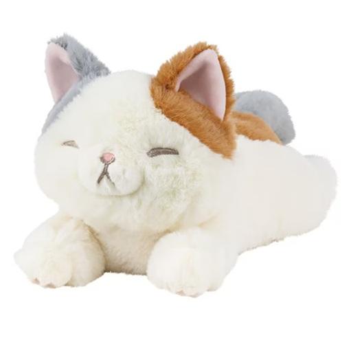 くたっとびより ミニクッション ミケネコ 猫 ぬいぐるみ ネコ りぶは