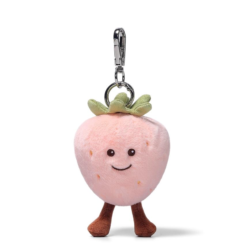Pineberry Bag Charm ぬいぐるみ イチゴ ピンク バッグチャーム 苺