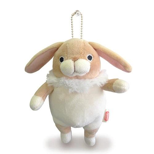 もちうさ ロップイヤー ベージュ ミニ ボールチェーンマスコット もちうさ ロップイヤー ベージュ ミニ ボールチェーンマスコット