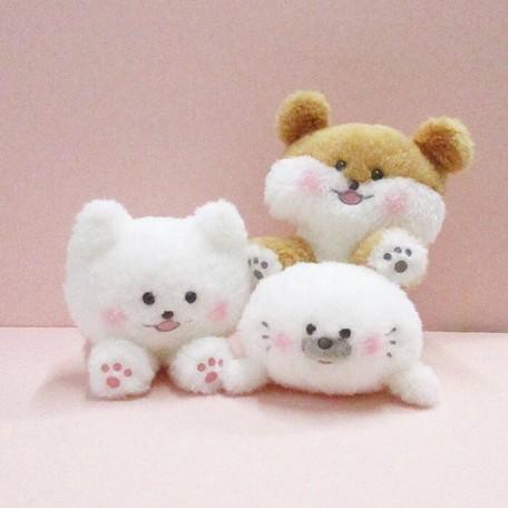 ほわころくらぶ ぬいぐるみ 犬 アザラシ あざらし 内藤デザイン研究所