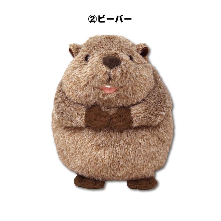 ぽちゃまる S マーモット ビーバー ぬいぐるみ 内藤デザイン研究所