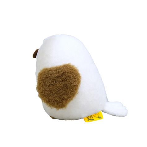ぽわびより ぬいぐるみ S フクロウ WH 鳥 ふくろう 白 サンレモン