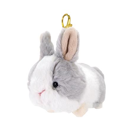yukiemon コラボ　ウサギ　ベビラビぬいぐるみ ベイビーアニマルズ キーチェーン ウサギ GY サンレモン ぬいぐるみ
