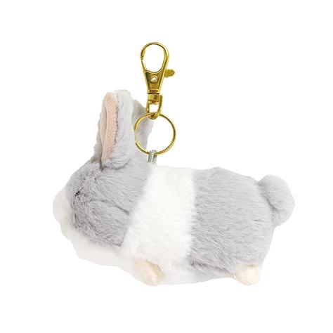 ベイビーアニマルズ キーチェーン ウサギ GY サンレモン ぬいぐるみ