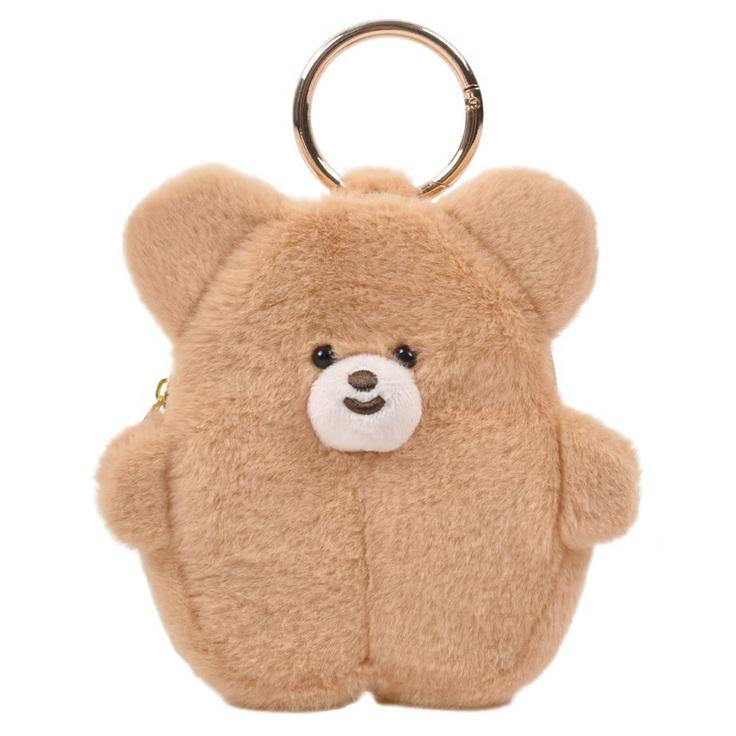 ころまるさん カラビナ付きポーチ マロン NEW クマ ぬいぐるみ ピー
