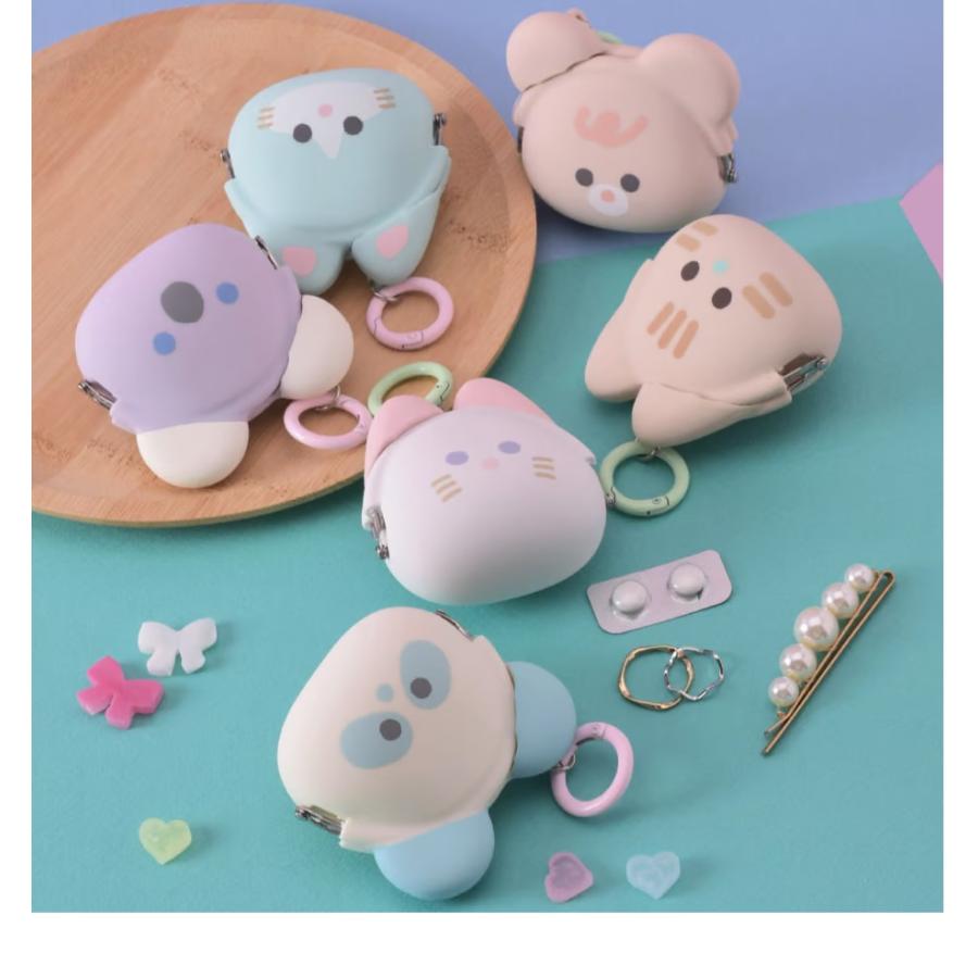 ミッキー様　がま口ポーチ　ポメラニアン　シャム猫　2点 POCHIMI merry ポチミメリー シリコン がまぐち ポーチ 小さいサイズ