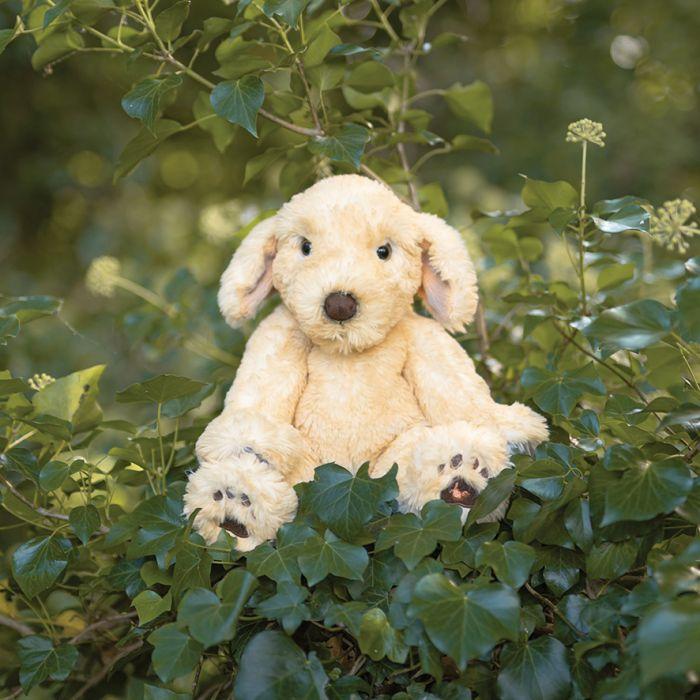 花柄犬のぬいぐるみ中古汚れ有り レンデール 犬のラルフ RALPH ジュニアサイズ ぬいぐるみ 犬