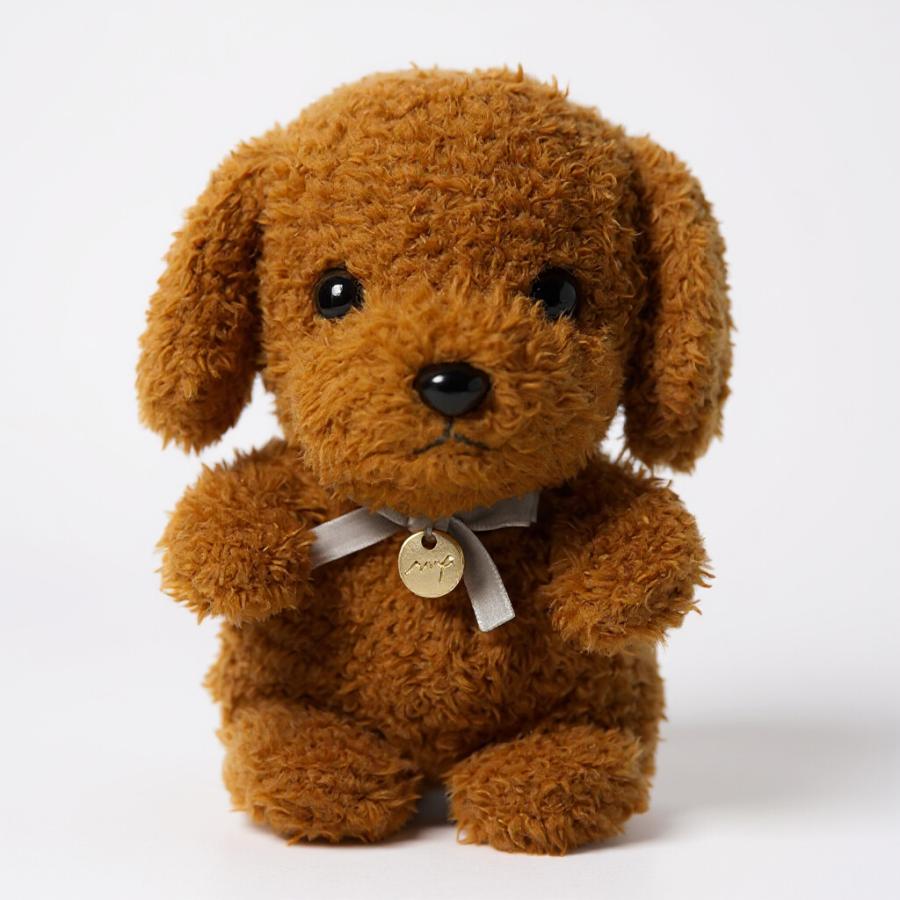my pon ぬいぐるみ トイプードル ブラウン 手乗りサイズ 犬 エスワン