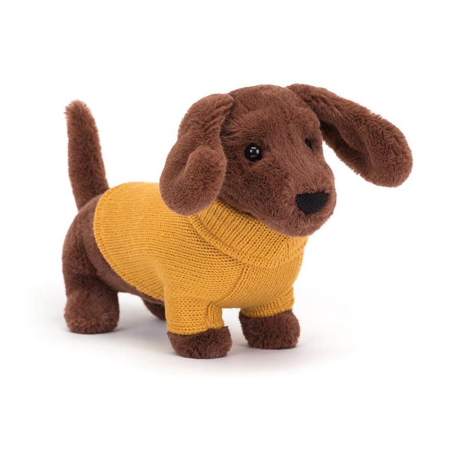 JELLY CAT Sweater Sausage Dog Yellow ダックスフント JELLY CAT Sweater Sausage Dog Yellow ダックスフント