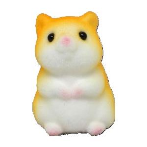 チャーミーアニマル ハムスター 親子セット 置物 フロッキー加工 日本