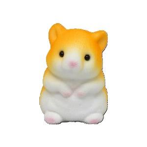 チャーミーアニマル ハムスター 親子セット 置物 フロッキー加工 日本