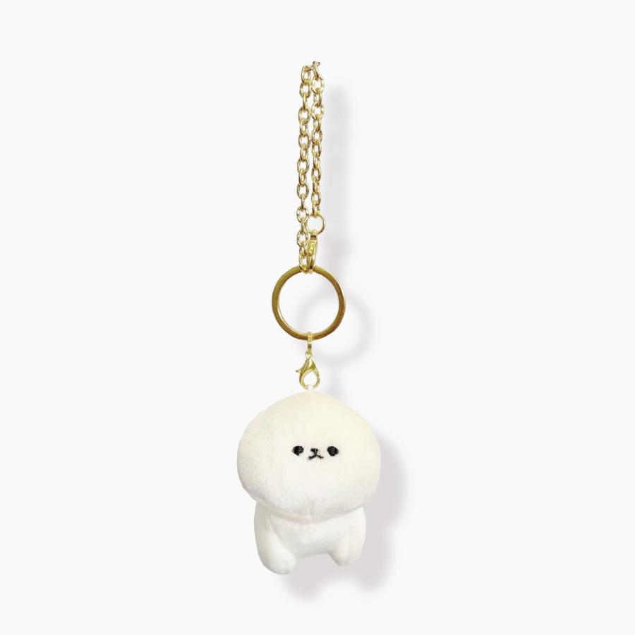 ビションフリーゼ「ri2015」「まろん&クレア」コラボ商品 ビションフリーゼ キーチャーム モフモフレンズ ぬいぐるみ 犬 ACCENT