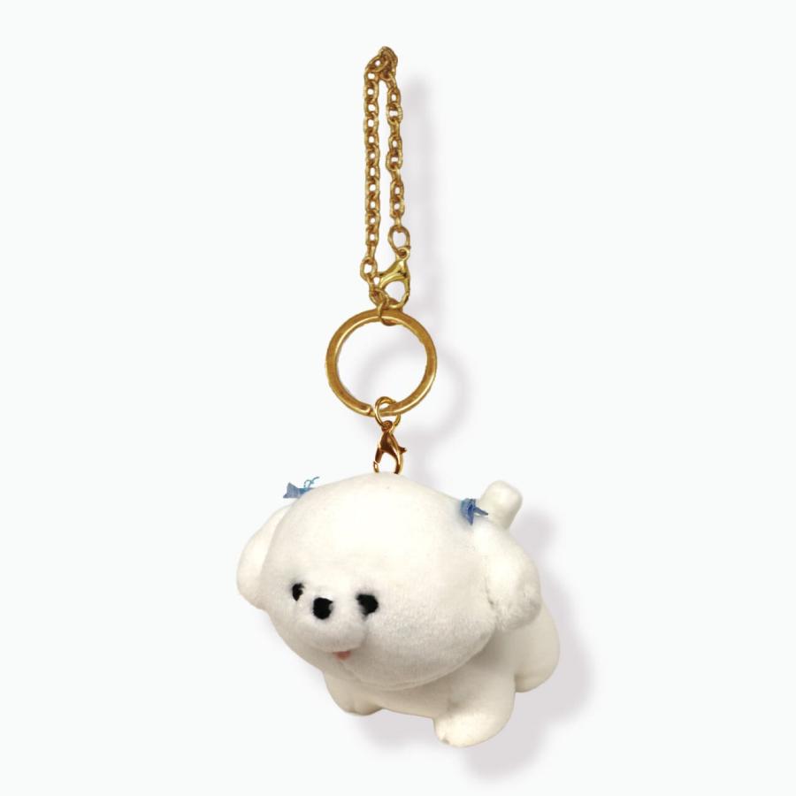 マルチーズ キーチャーム モフモフレンズ ぬいぐるみ 犬 ACCENT