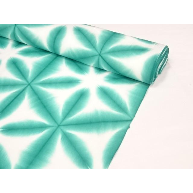 公式の店舗 有松鳴海絞 雪花絞 No 53 反物 未仕立て 男 緑色 グリーン系 雪花 絞り 浴衣 水着 Nhflaeudqh
