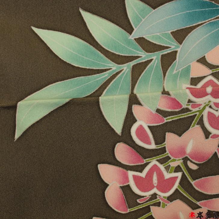 振袖 本加賀友禅 落款 仮絵羽 未仕立て 昭和後期 秘蔵品 蔵出し品 経年