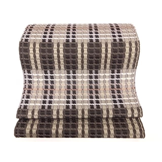 名古屋帯 生地 反物 宝来織 みちのく間道 おしゃれ八寸帯 八寸名古屋帯  