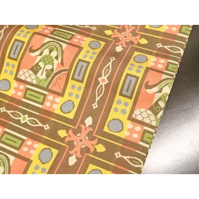 龍村美術織物 新品 コプト甲冑異文 仕立上り品 袋 名古屋帯 光波帯 袋  