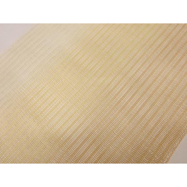 夏帯 手織り 白 生成り 暈し 八寸 名古屋帯 八寸なごや帯 京都府 京都 