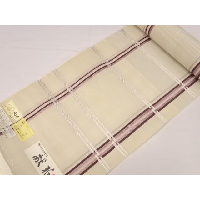 名古屋帯 西村織物 織屋にしむら 本場 筑前 博多織 夏帯 紗 八寸 生地 反物 帯地 献雅 正絹之証 金証紙 日本製品 経済産業大臣指定伝統的工芸品 未仕立ての画像