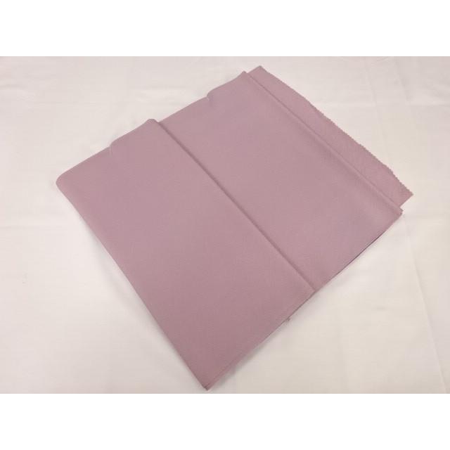 正絹 ちりめん 藤色 ラベンダーグレー 色無地 単品 正絹 ちりめん 藤色 ラベンダーグレー 色無地 単品
