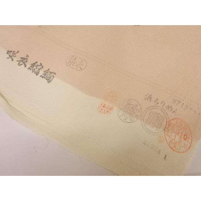 小紋 反物 生地 着尺 未仕立て 金彩京友禅 やさしいピンク色地 手差し