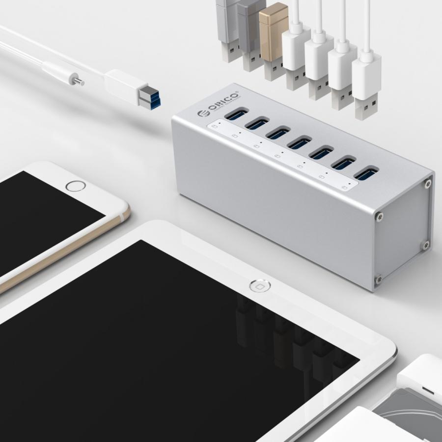 7ポートUSB3.0ハブ 5Gbps高速 電源付き Amazon.co.jp: USB3.0ハブ 電源付き, atolla 7ポート5Gbps高速