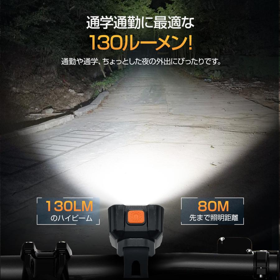 ポイント10倍！ 自転車 ライト 明るい LED usb 充電式 自転車ライト バイクライト USB充電 LEDライト ヘッド 軽量 小型 防水  おしゃれ レトロ 自転車用ライト｜honest-online｜05