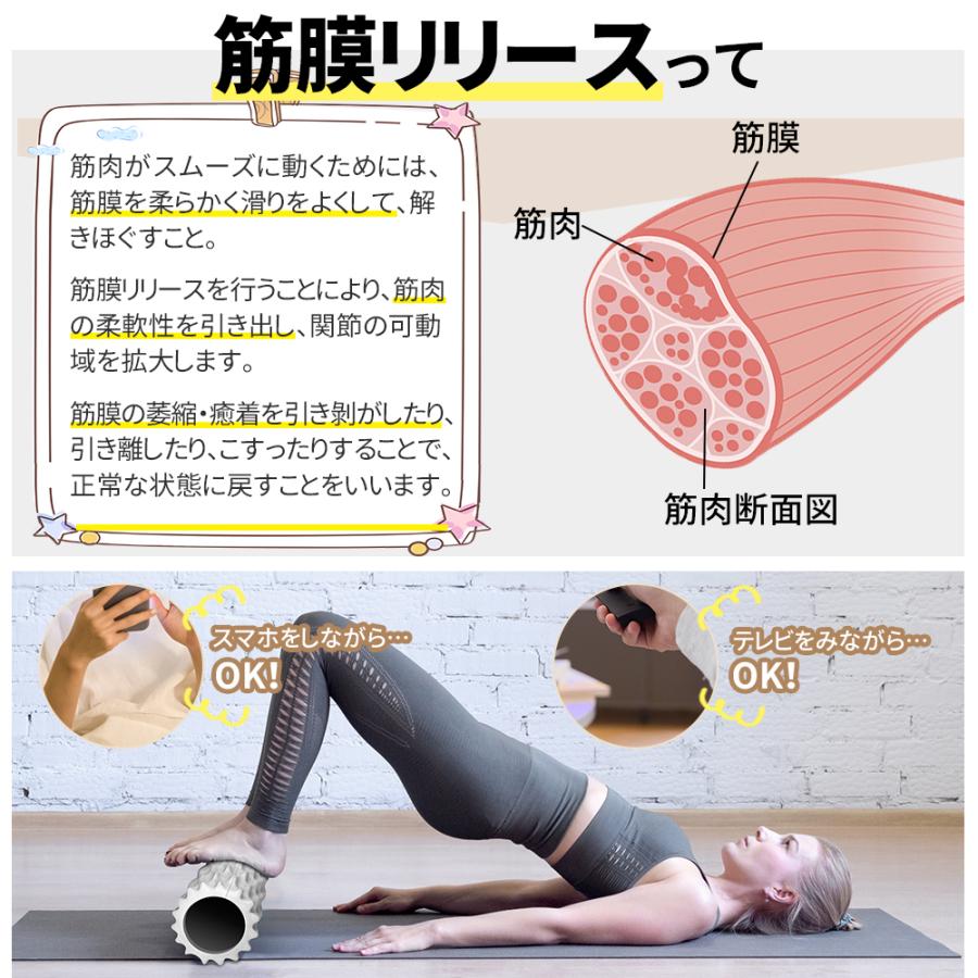 フォームローラー 2個 セット 筋膜ローラー 脚やせ ストレッチローラー 
