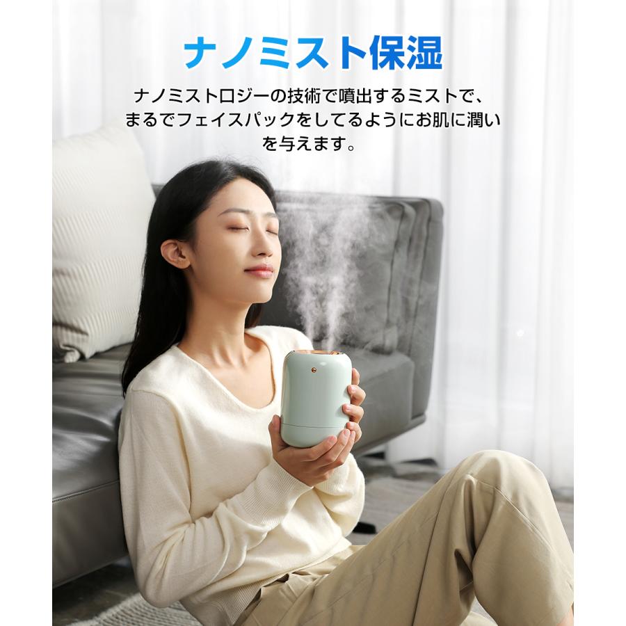 加湿器 卓上 大容量 500ml 双口ミスト オフィス 車載加湿器 小型