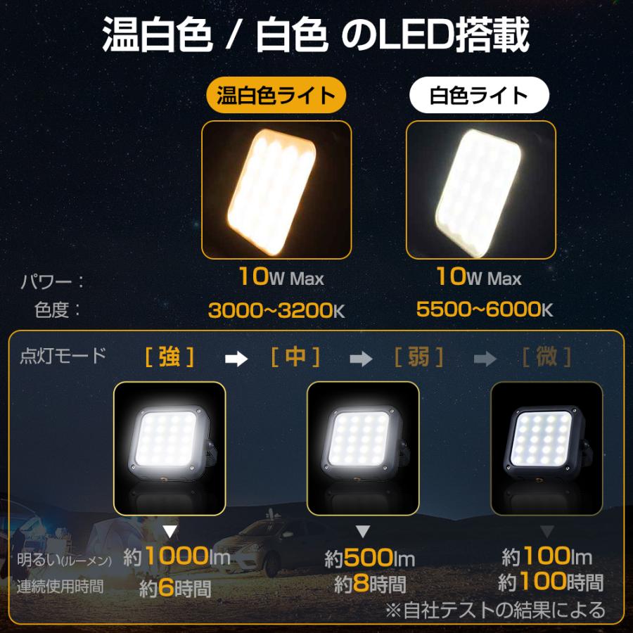 ランタン led 充電式 明るい 調光 USB充電式 5000mAh 大容量 小型 軽量