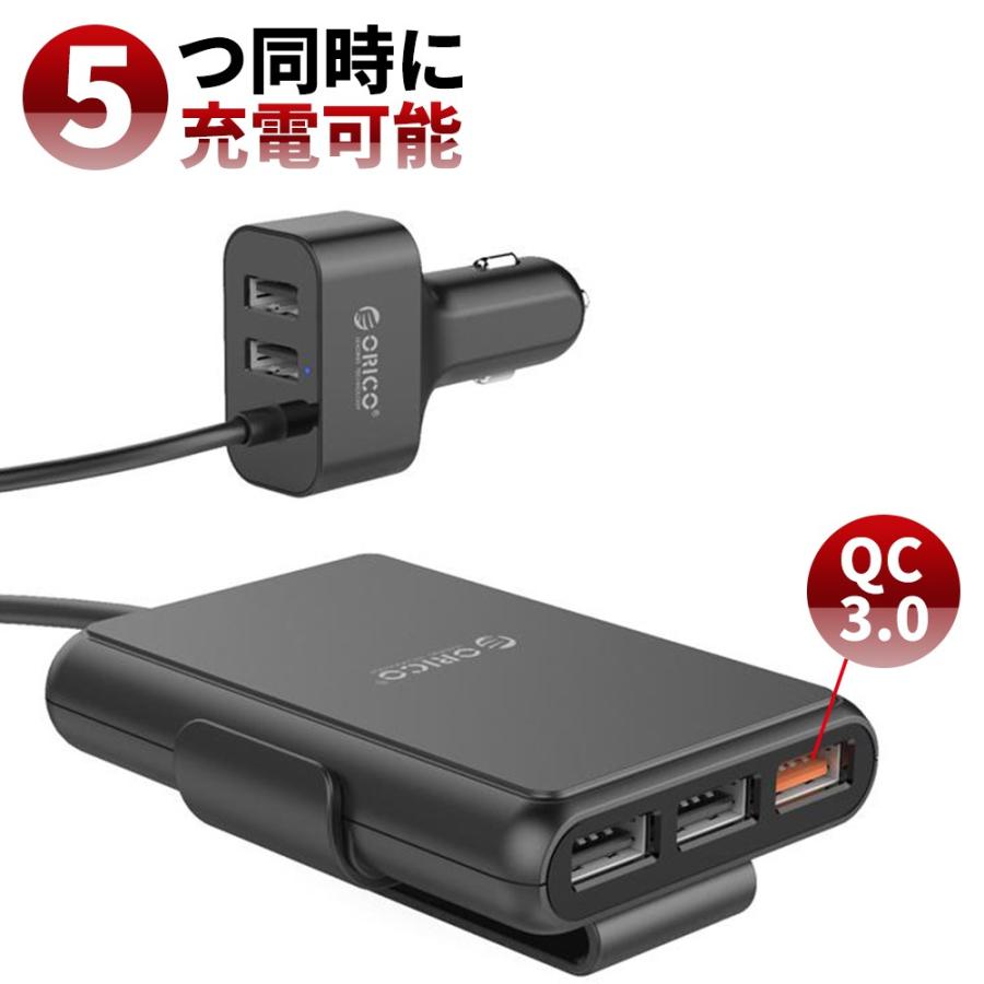 カーチャージャー 車載充電器 シガーソケット Usb Qc3 0 充電器 12v 24v Ucp 5p Honest Online 通販 Yahoo ショッピング