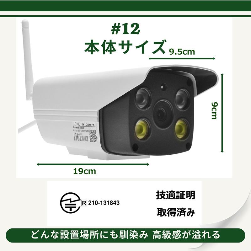 CCD防犯カメラ リモコン付き REVEX 防犯カメラ 家庭用 センサーカメラ 屋外 電池式