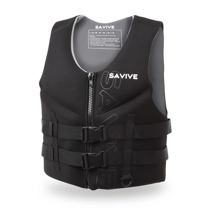 SAVIVE ライフジャケット 救命胴衣 男女兼用 ライフベスト メンズ レディース ジュニア スポーツベスト SUP フライボード シュノ