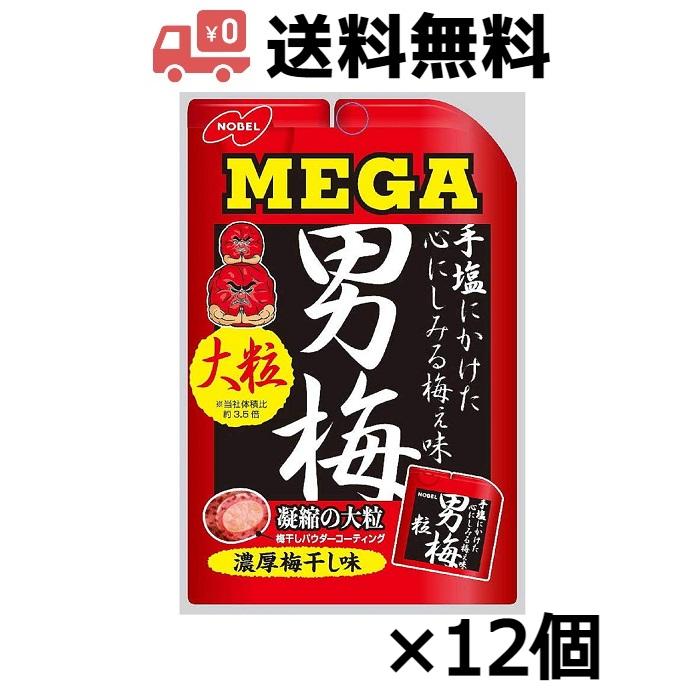 ノーベル MEGAメガ男梅粒 30g ×12個 : kasi4902124072351a : 3Tree-Bee  