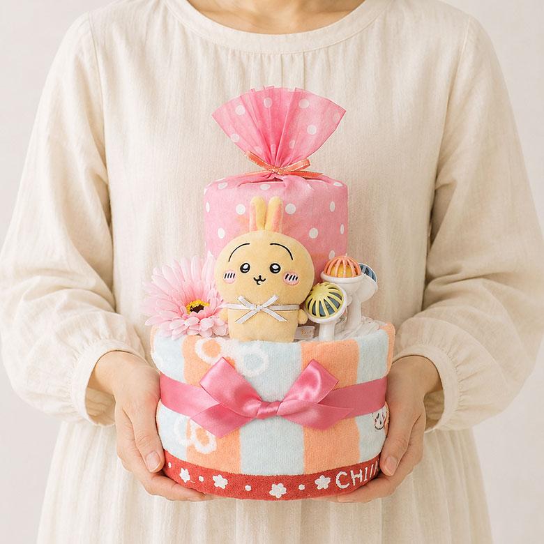 Yai♡おむつケーキ オムツケーキ おむつケーキ ちいかわ オムツケーキ 出産祝い 2段 紙おむつ アイテム3