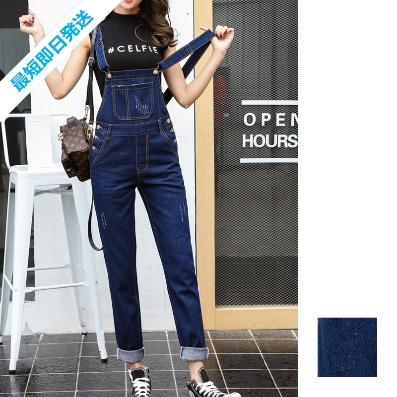 即納 韓国 ファッション レディース オールインワン オーバーオール 秋 冬 カジュアル デニム スキニー ロールアップ Nalo3870 代 30代 40代 Nalo3870 韓国ワンピース ドレス Natu Loha 通販 Yahoo ショッピング