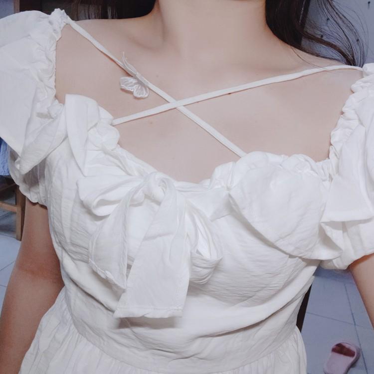 好評継続中 リゾートワンピース ワンピース リゾート 韓国 ファッション 春 夏 新作 カジュアル Naloh867 フロントクロス 蝶々 フリル デコルテ見 24時間限定 Arnabmobility Com