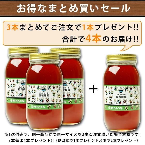 ミャンマー産純粋百花はちみつ 1000g ミャンマー産 蜂蜜 ハチミツ 送料
