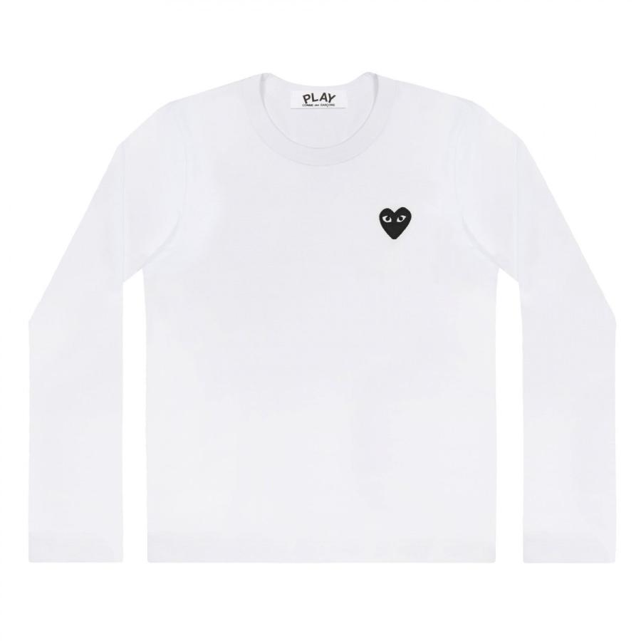 コムデギャルソン プレイ Comme Des Garcons Play メンズ トップス 黒ハート 赤ハート ロンt 長袖 Tシャツ Heart Logo Tshirt T118 051 Honeybees 通販 Yahoo ショッピング