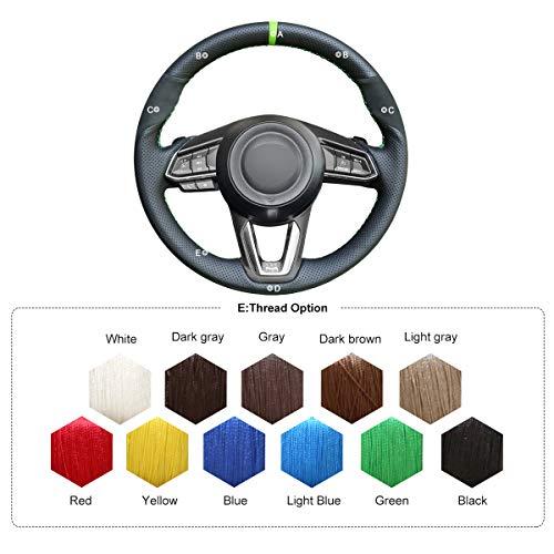 商品の MEWANT マツダ 3用ハンドソーイングハンドルカバー leather steering wheel MET0489M3001-0906