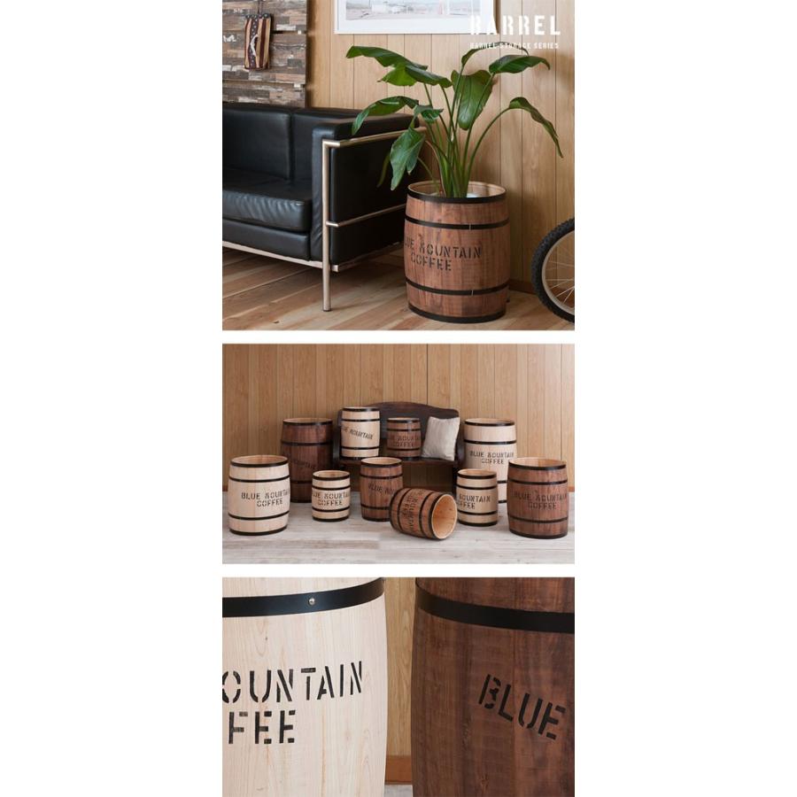 コーヒー樽 木樽 Lサイズ 高さ49cm BARREL インテリア 樽 収納 樽型 
