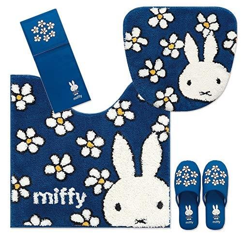 4点セット ミッフィー 4点セット ショップハニカム トイレ用品 フラワーダンス トイレタリー 温水洗浄 暖房便座用 ミッフィー