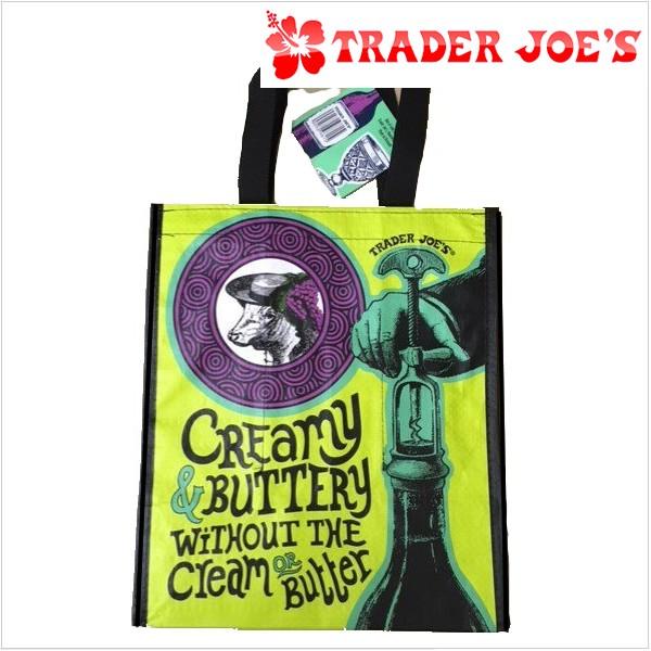 エコバッグ トートバッグ Trader Joe's トレーダー ジョーズ  6ボトル リユーザブル トートバッグ  ワインやペットボトルが6本入る仕切り付き  メール便可｜honeydo