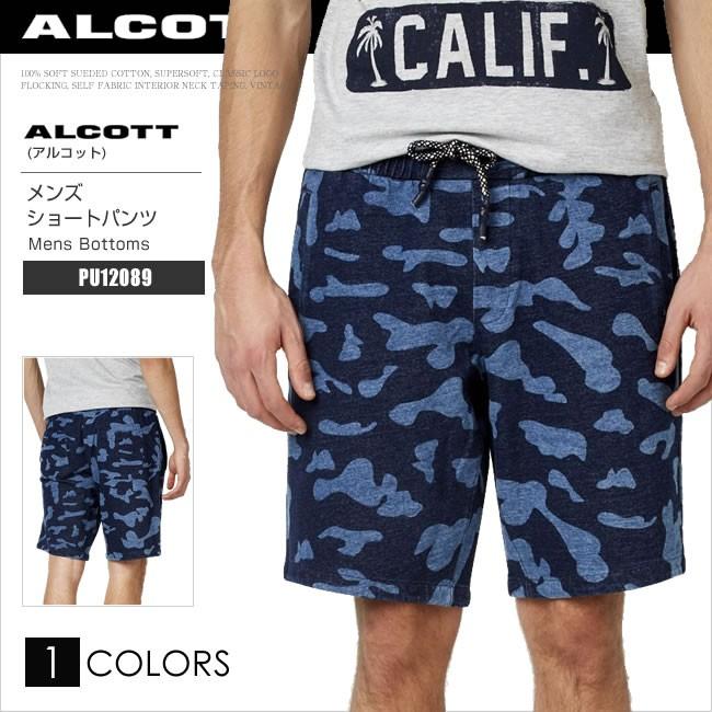 Alcott アルコット ショートパンツ メンズ ハーフパンツ Pu1 カモフラネイビー スウェット Ac Ac Honeyflavor 通販 Yahoo ショッピング
