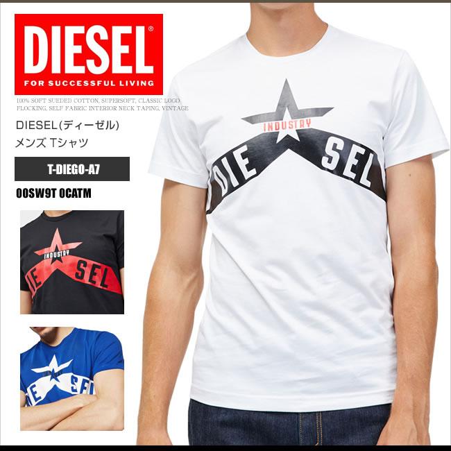 DIESEL ディーゼル Tシャツ クルーネック 半袖 00SW9T 0CATM T DIESEL ディーゼル Tシャツ クルーネック 半袖 00SW9T 0CATM T